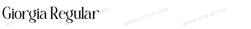Giorgia Regular字体转换